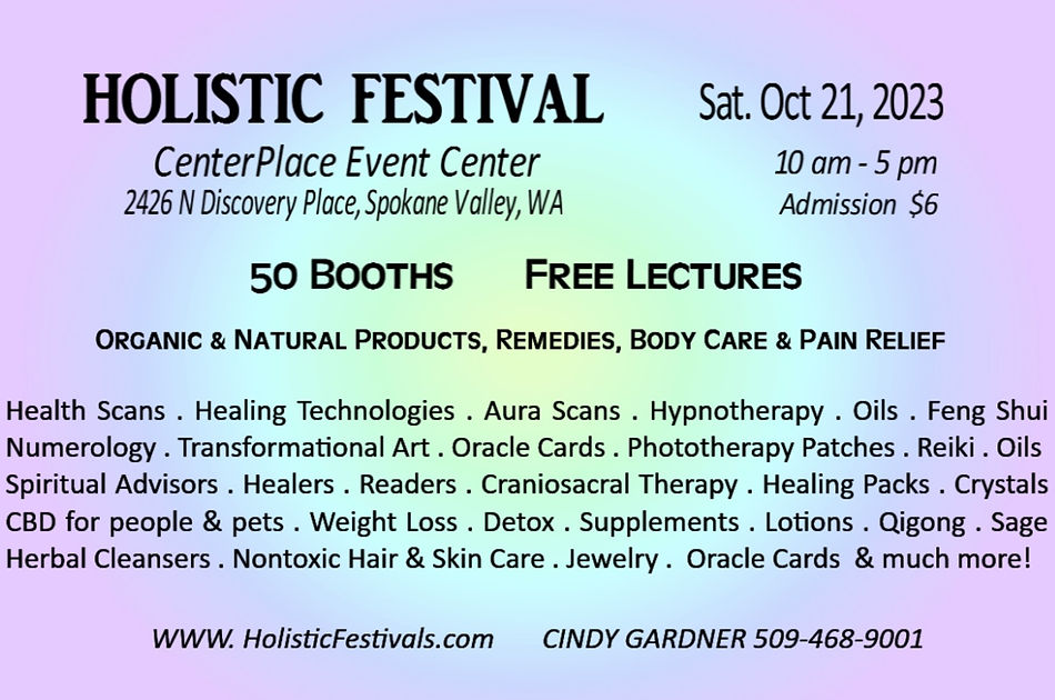 Holistic Festivals Readers Healers Pain Relief Technology